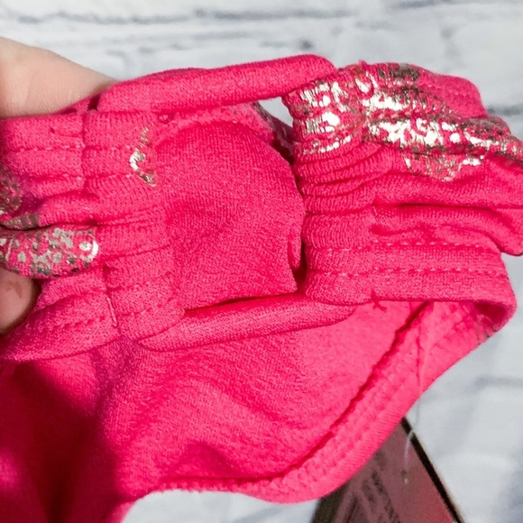 NWT Juice Couture Pink & Silver Bikini Bottoms - Picture 6 of 8